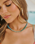 Mediterranean Glow Beaded Necklace