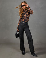 Thrill Seeker Printed Mesh Bodysuit