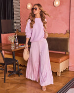 Soft Sway Pleated Wide Leg Pants