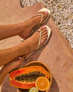 Gael Metallic Thong Sandals