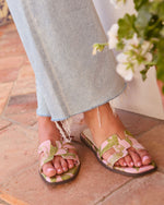 Petalina Floral Flat Sandals