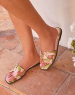 Petalina Floral Flat Sandals