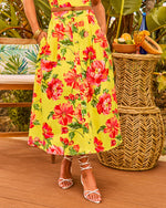 Blossom Sugar Floral Print Maxi Skirt