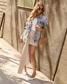 Vintage Wash % Influencer Oversized Denim Jacket-1