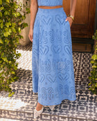 Whitney Eyelet Midi Skirt