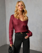 Elzah Ribbed Metallic Sweater
