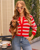 Boulevard Breeze Striped Cardigan