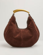Linden Embossed Faux Suede Hobo Shoulder Bag