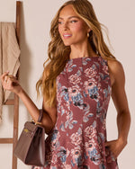 Fleur Fantasy Pleated Mini Dress