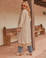 Ember Trail Herringbone Duster Cardigan