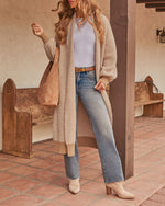 Ember Trail Herringbone Duster Cardigan