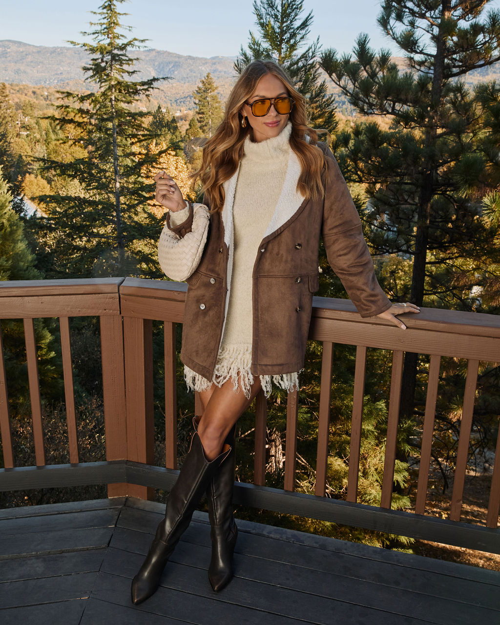 Snowfall Muse Fringe Sweater Dress – VICI
