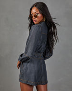 Genesis Chambray Waist Tie Romper