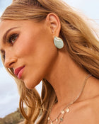 Blue % Rayah Lucite Drop Earrings-1
