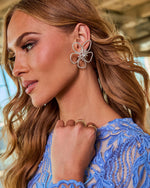 Dawn Moment Rhinestone Flower Stud Earrings