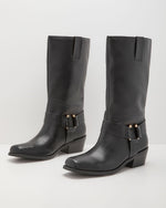 Lanor Vegan Leather Moto Boots