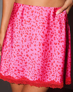 Mileva Lace Trim Mini Skirt