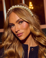 Social Grace Faux Pearl Embellished Headband