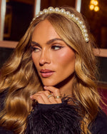 Social Grace Faux Pearl Embellished Headband