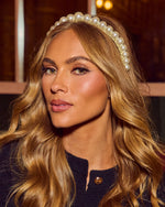 Social Grace Faux Pearl Embellished Headband