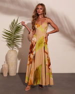 Shore Blossom Cotton Floral Maxi Dress