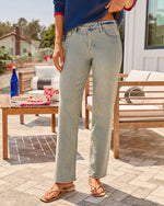 Devona Super Stretch Mid Rise Straight Leg Jeans