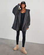 Steel Grey % The Coziest Yet Pocketed Cardigan-1