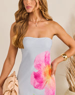 Isla Rose Strapless Floral Maxi Dress