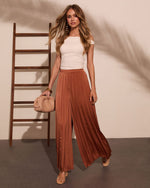 Soft Sway Pleated Wide Leg Pants