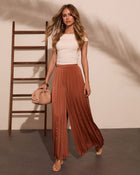Soft Sway Pleated Wide Leg Pants