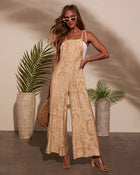 Sweet Wanderer Relaxed Abstract Jumpsuit