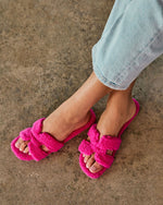 Soft Steps Sherpa Slip On Slides