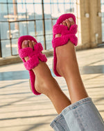 Soft Steps Sherpa Slip On Slides