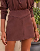 Fall Darling Faux Suede Mini Skirt