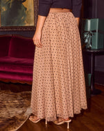 Noela Tulle Flocked Polka Dot Midi Skirt