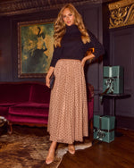 Black % Latte Lover Turtleneck Knit Sweater-2