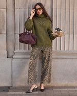 Forest Spell Knit Turtleneck Sweater