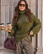 Forest Spell Knit Turtleneck Sweater