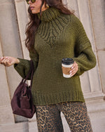 Forest Spell Knit Turtleneck Sweater