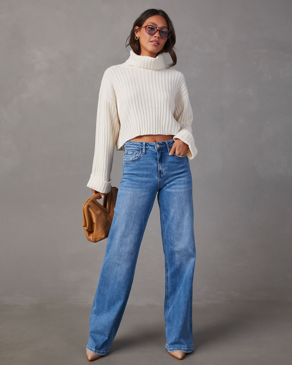 Charley High Rise Wide Leg Stretch Jeans – VICI
