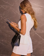 White % Sunday Drive Denim Button Down Top-4