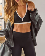 Victory Lap V-Cut Racerback Sports Bra