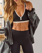 Victory Lap V-Cut Racerback Sports Bra