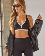 Victory Lap V-Cut Racerback Sports Bra