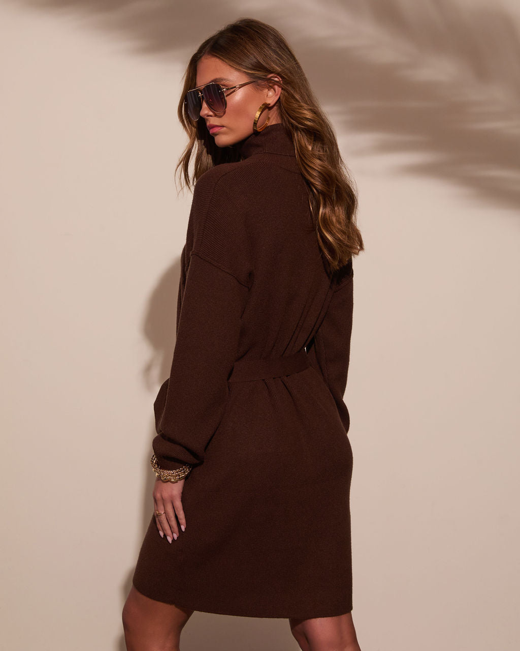Marsella Tie Waist Mini Sweater Dress – VICI