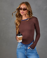 Falling Slowly Contrast Trim Top