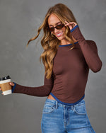 Falling Slowly Contrast Trim Top