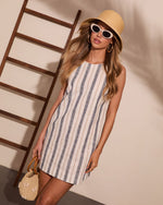 Timeless Coast Striped Linen Blend Mini Dress