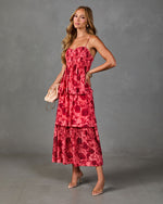 Peony Cottage Tiered Floral Maxi Dress