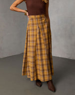 Faylen Plaid Maxi Skirt